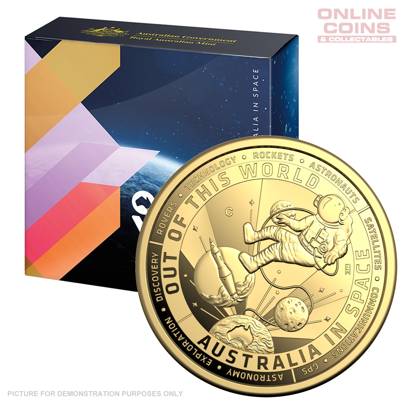 2024 RAM Gold Proof Coin C Mintmark - Out Of This World - Australia in Space